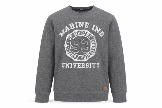 Front view of George boys’ grey pullover sweatshirt, size 11-12, years