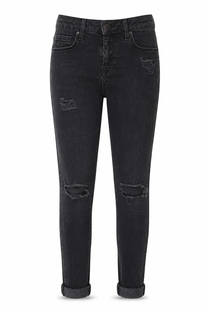 Topshop Womens Black  Denim Skinny Jeans Size 26 in L34 in