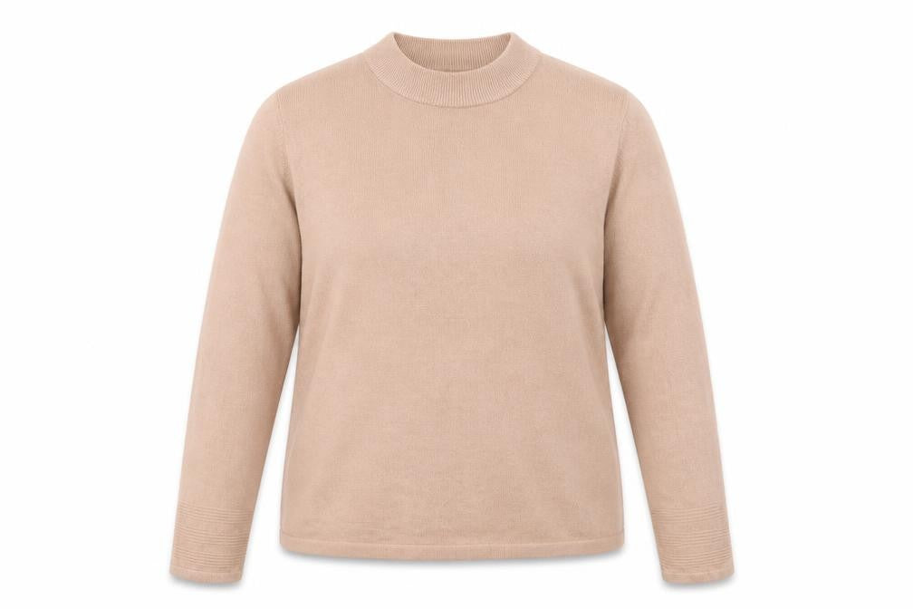 Front view of Marks & Spencer women’s pink jumper, size UK 16