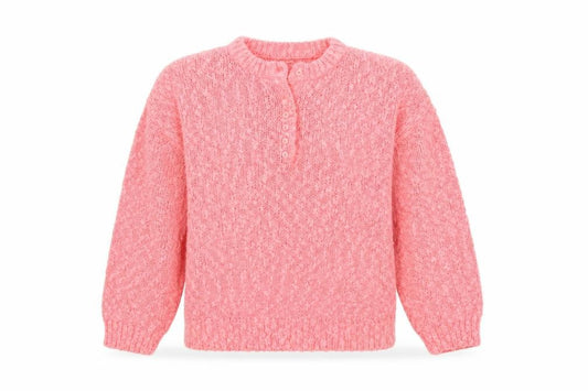 Front view of Essentials by Design women’s pink jumper, size M