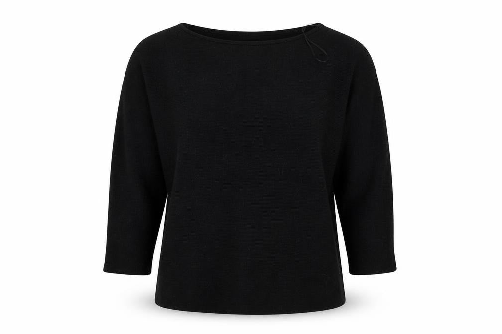 Front view of H&M women’s black jumper, size S