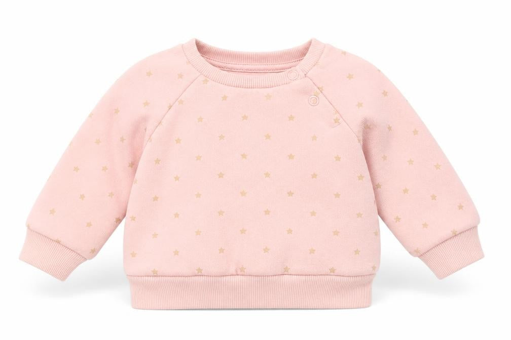 Primark Girls Pink Polka Dot  Pullover Jumper Size 3-6 Months  - stars