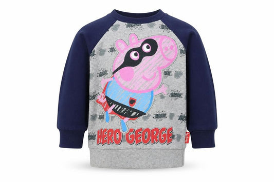 Front view of Tu girls’ grey jumper, size 2-3, years