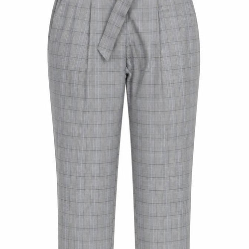 Dorothy Perkins Womens Black Plaid  Trousers  Size 14 L26 in