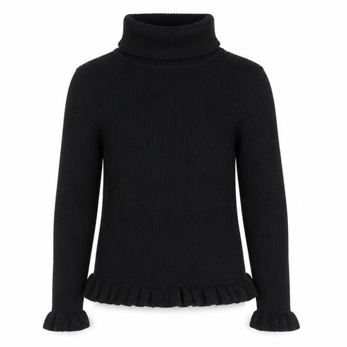Matalan Girls Black  Knit Pullover Jumper Size 9 Years