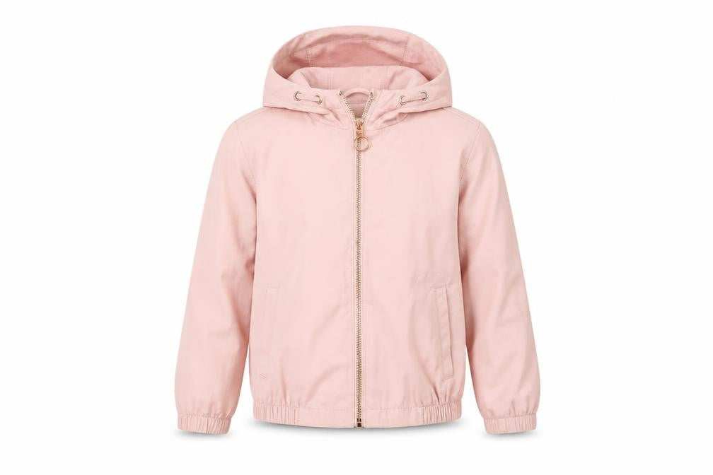 Front view of Primark girls’ purple jacket, size 5, years