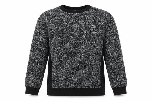 Front view of Miss Evie girls’ black jumper, size 11-12, years