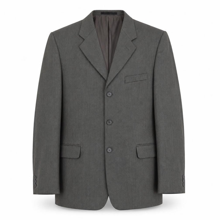Zantos Mens Grey Herringbone Jacket Suit Jacket Size 42