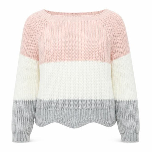 CAMEO ROSE  Womens Pink   Pullover Jumper Size S  - Scallop Hem