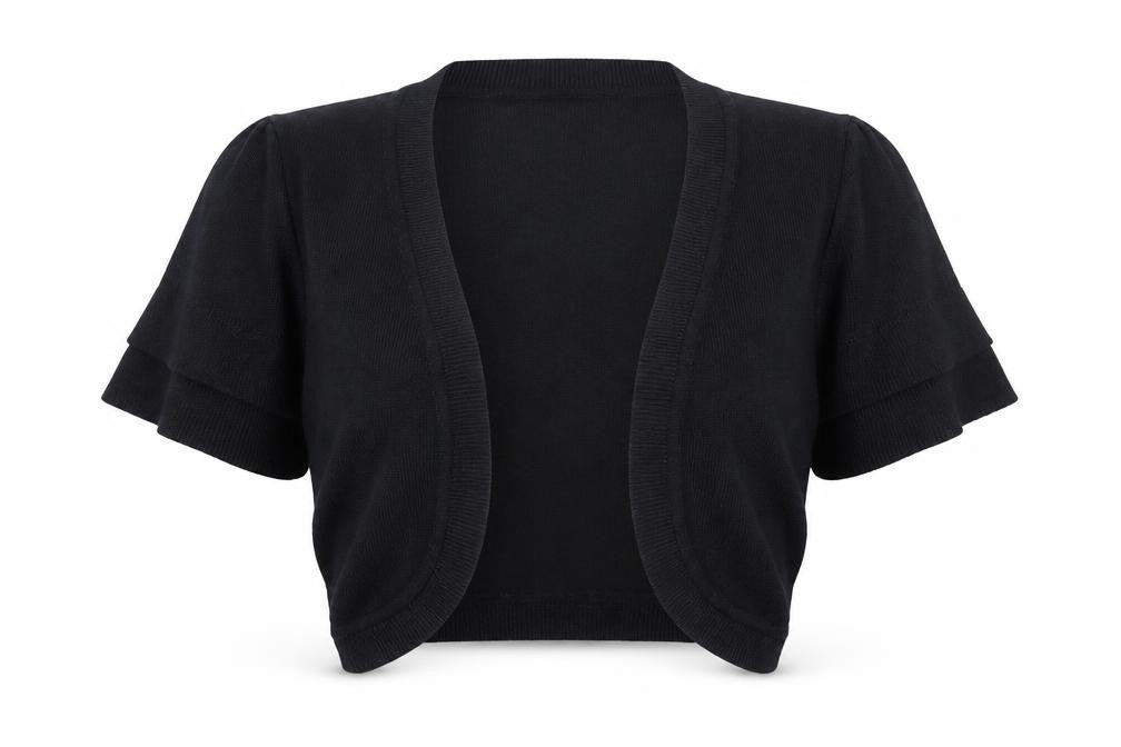 Papaya Womens Black  Knit Shrug Jumper Size 12