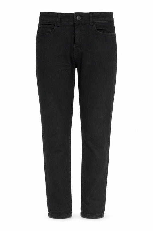 Front view of Next girls’ black denim skinny jeans, size 12, years
