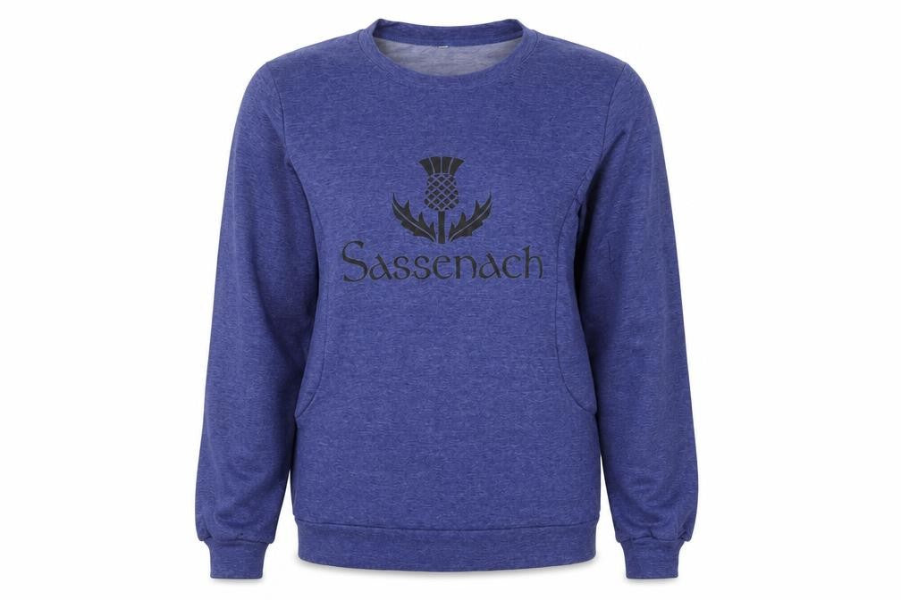 Front view of Preworn women’s blue jumper, size M