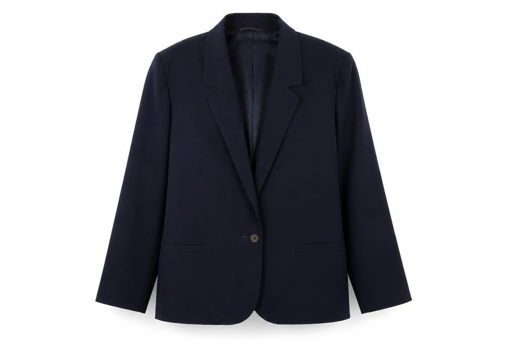 St Michael Womens Blue Jacket Suit Jacket Size 14