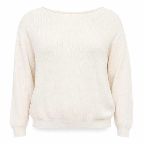 newlook Womens Beige   Henley Jumper Size L  - v neck drop on back