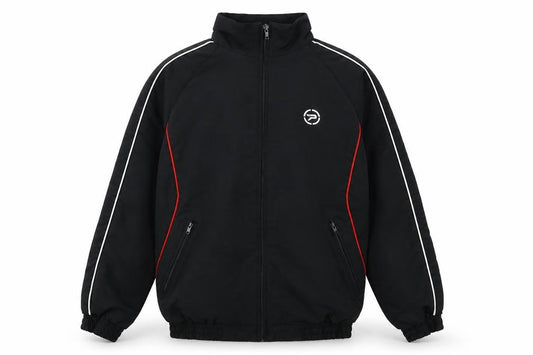 Front view of Patrick boys’ black jacket, size 9-10, years