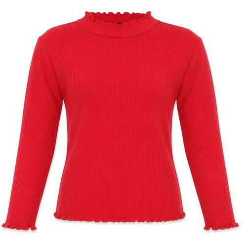 Divided Womens Red  Knit Pullover Jumper Size M