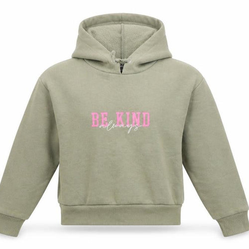 New Look Girls Green  Jacquard Pullover Hoodie Size 10 Years