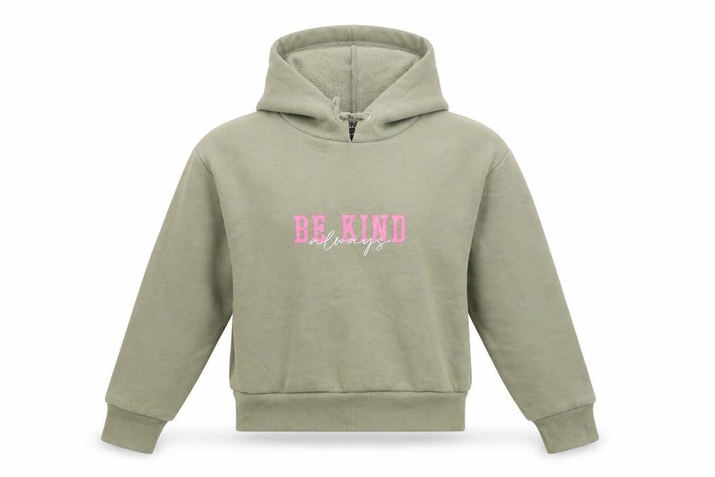 New Look Girls Green  Jacquard Pullover Hoodie Size 10 Years