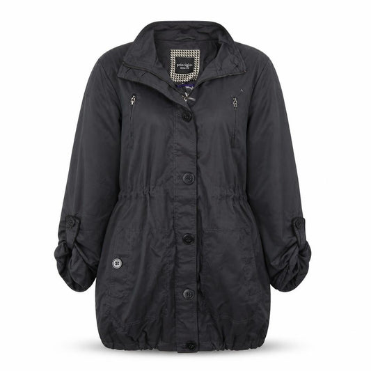 Front view of Principles women’s grey jacket coat, size UK 10