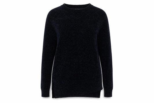 Front view of F&F women’s blue jumper, size UK 6