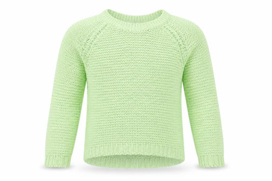 Front view of Preworn girls’ green jumper, size 10, years
