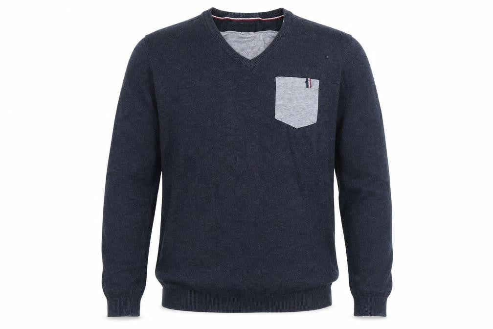 Front view of House men’s blue jumper, size S