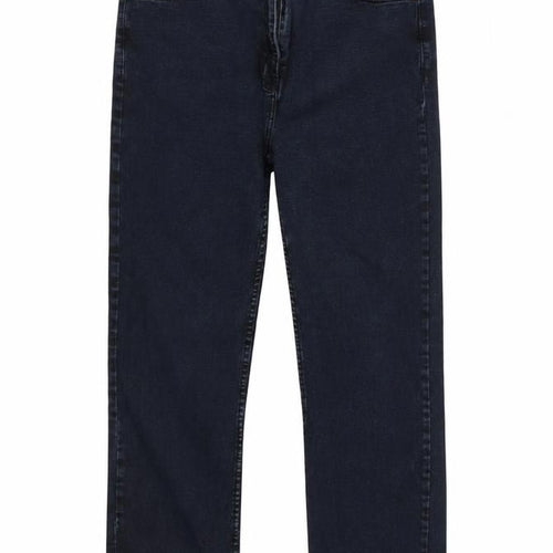 Cotton Traders Womens Blue  Denim Straight Jeans Size 36 in L26 in