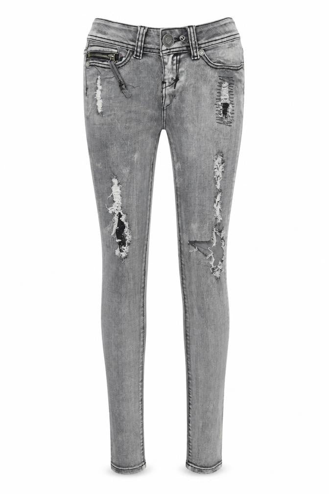 TALLY WEiJL Womens Grey  Denim Skinny Jeans Size 2XS L33 in