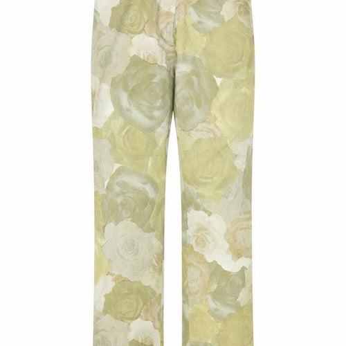 Riflessi Womens Brown Floral  Trousers  Size 12 L31 in