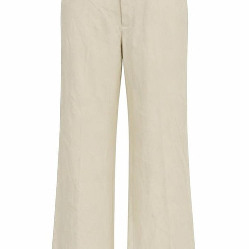 Gestuz Womens Beige  Rayon Trousers  Size 12 L30 in