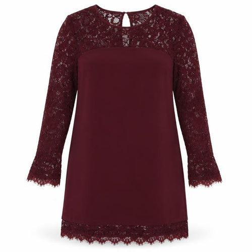 New Look Womens Purple  Lace A-Line  Size 14