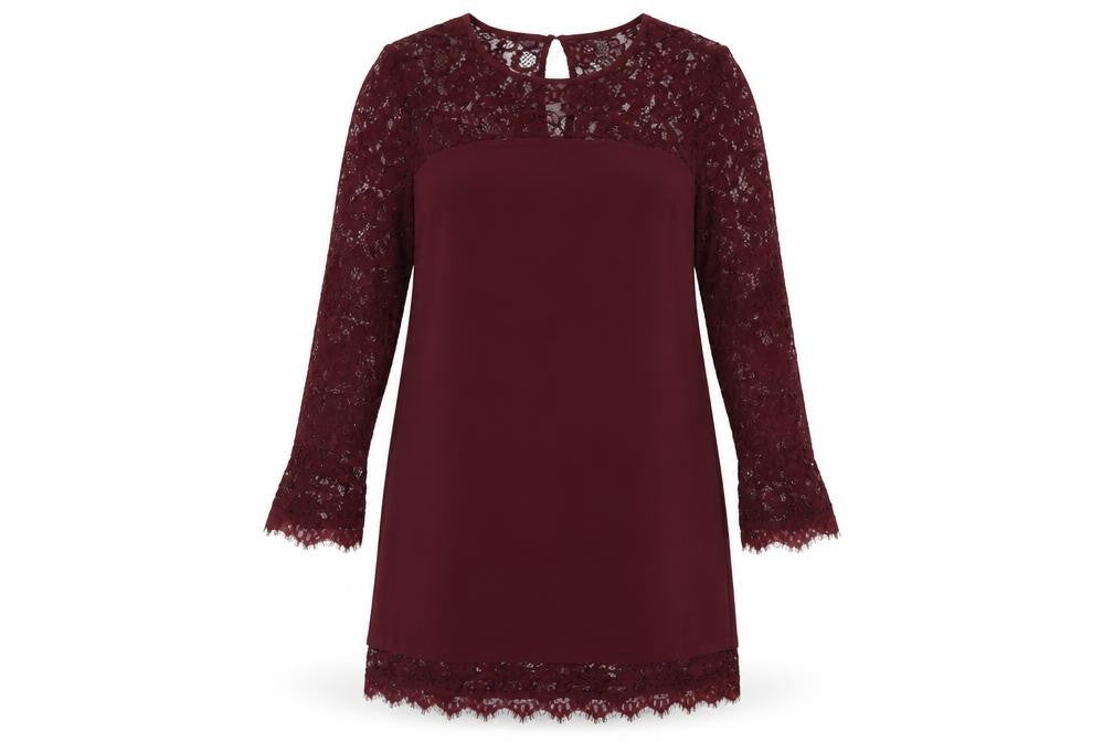 New Look Womens Purple  Lace A-Line  Size 14