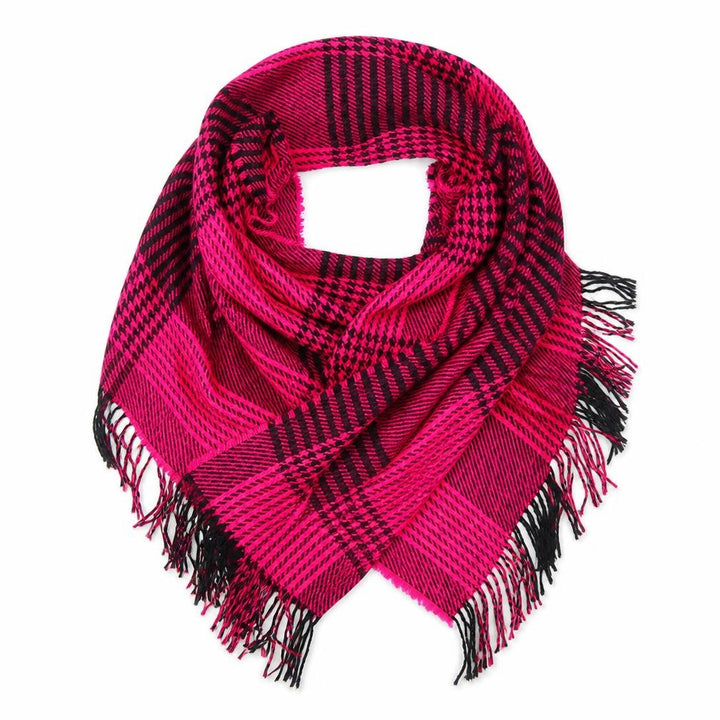 Miss Selfridge Womens Pink Plaid   Shawl/Wrap