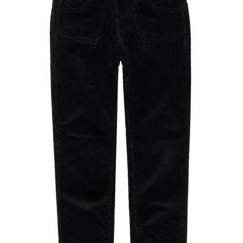 Adams Girl Girls Black  Corduroy Chino Trousers Size 7 Years