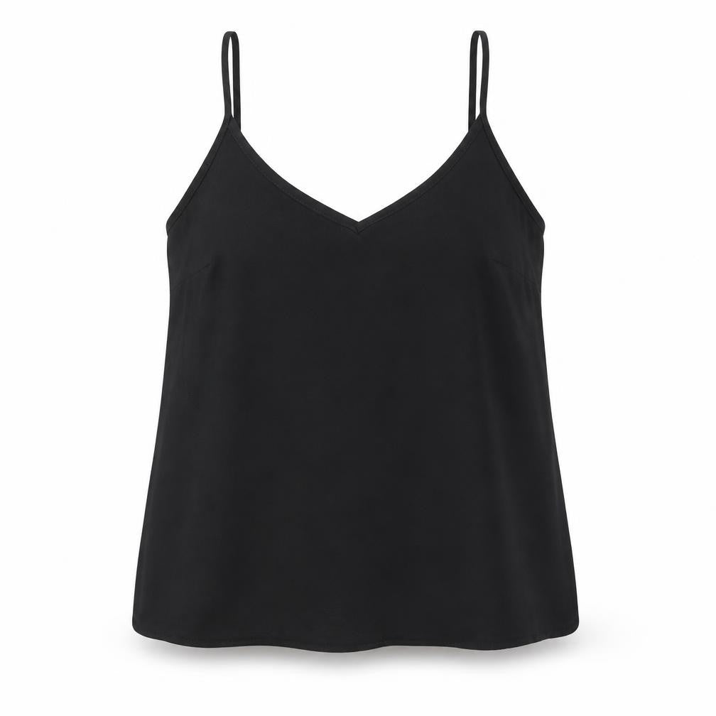 Front view of Primark women’s black camisole blouse, size UK 10
