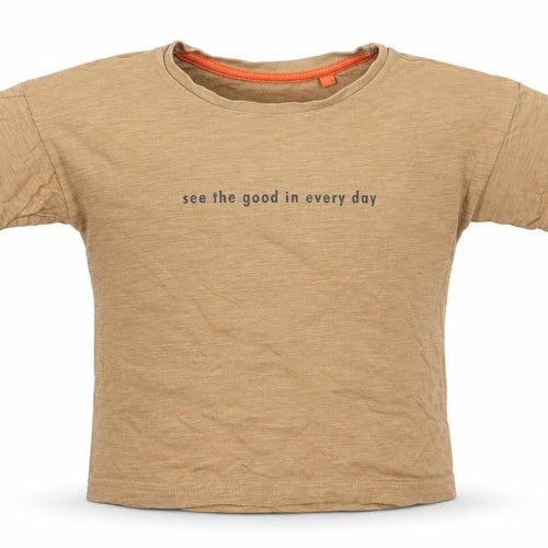 George Boys Brown   Basic T-Shirt Size 12-18 Months  - See the Good In Ever Day Tiger