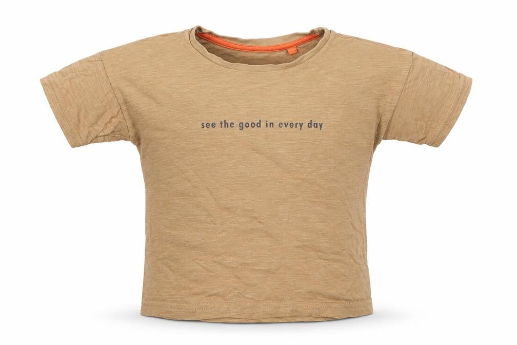 George Boys Brown   Basic T-Shirt Size 12-18 Months  - See the Good In Ever Day Tiger