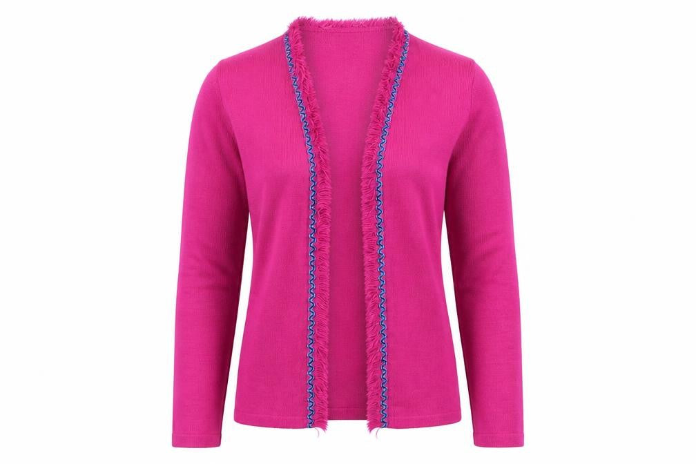 Internacionale Womens Pink   Cardigan Jumper Size L