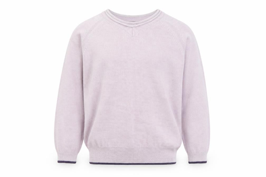 Front view of Next girls’ pink knit jumper, size 2, years