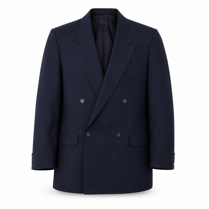 WAYNE HENNINGS Mens Blue Jacket Suit Jacket Size 40