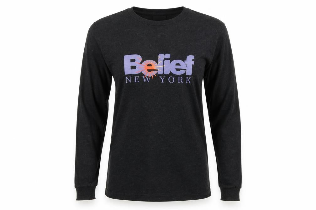 EVER UPWARD Womens Black   Basic T-Shirt Size S  - BELIEF NEW YORK