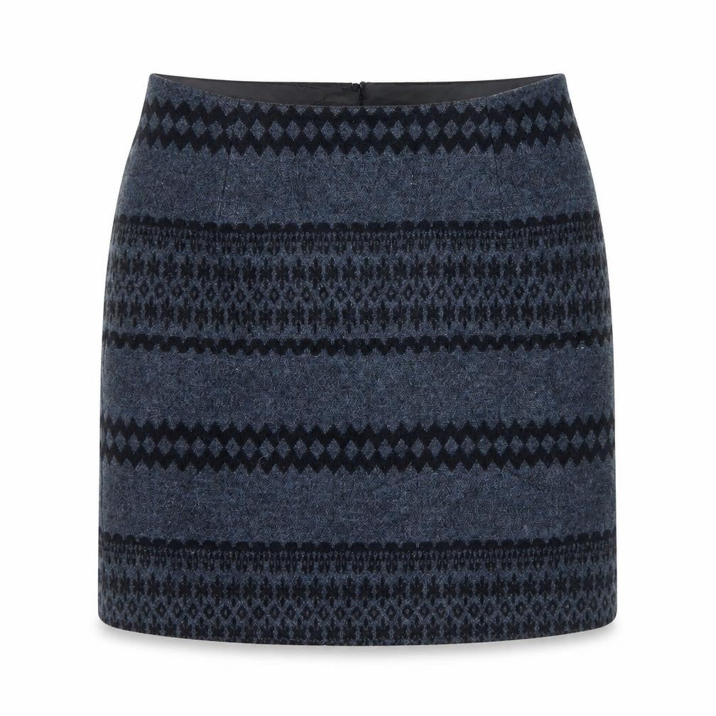 NEWLOOK Womens Grey Geometric  A-Line Skirt Size 6