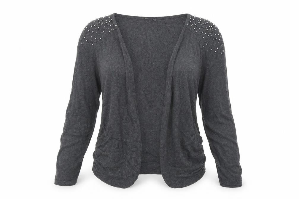 Divided by H&M Womens Grey  Knit Cardigan Jumper Size 12