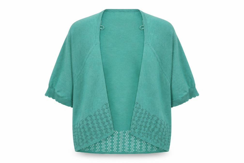 Per Una Womens Green  Knit Cardigan Jumper Size M