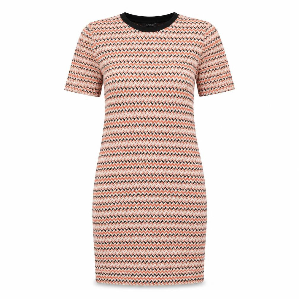 Topshop Womens Multicoloured Striped  T-Shirt Dress  Size 10
