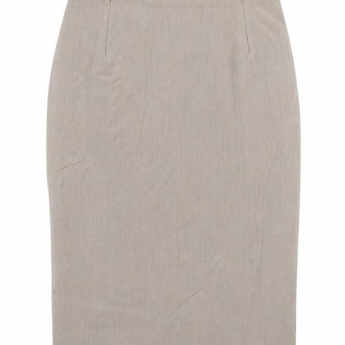 Marks and Spencer Womens Green  Rayon A-Line Skirt Size 12