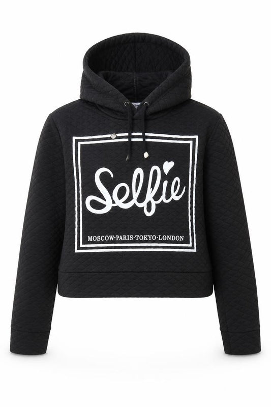 Sleek Girls Black   Pullover Hoodie Size M