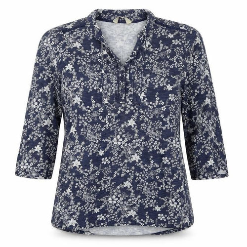 M&Co Womens Blue Floral  Pullover Jumper Size 14
