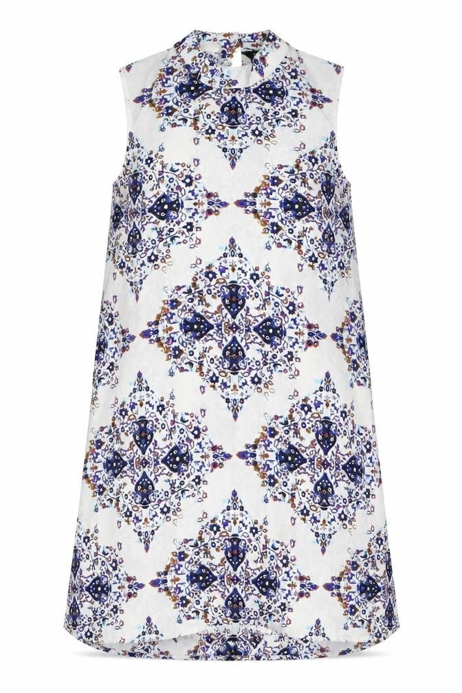 BEYOU  Womens White Floral   Blouse Size 10