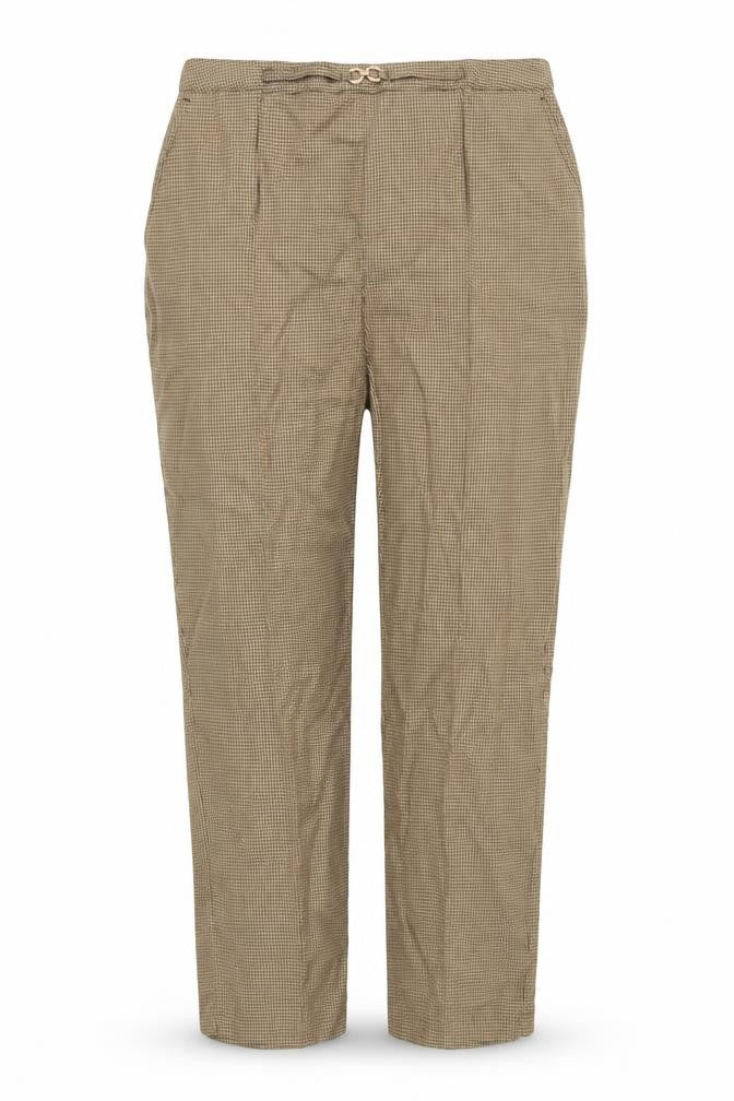 Damart Womens Orange Check  Trousers  Size 20 L30 in